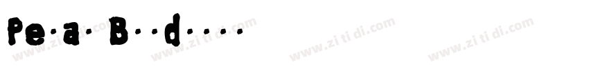Peras Bold字体转换